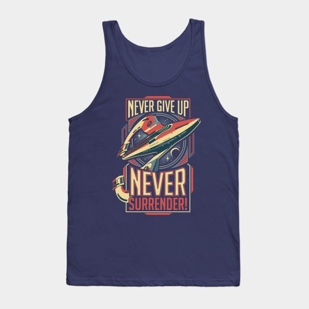 Never Surrender! Tank Top by DeepFriedArt